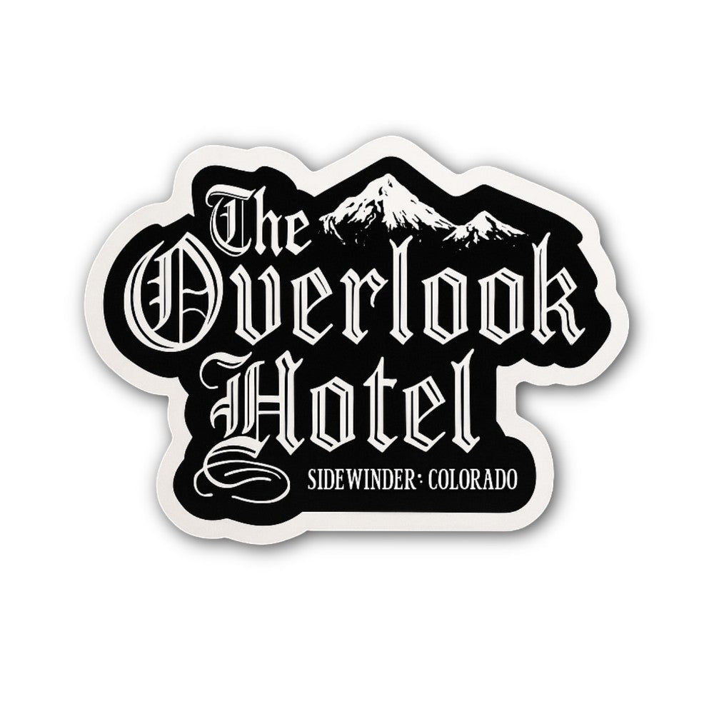 The Overlook Hotel Sticker, Waterproof Vinyl Decal Sticker Indoor Or Outdoor 2 (Pieces) 3" and 5"