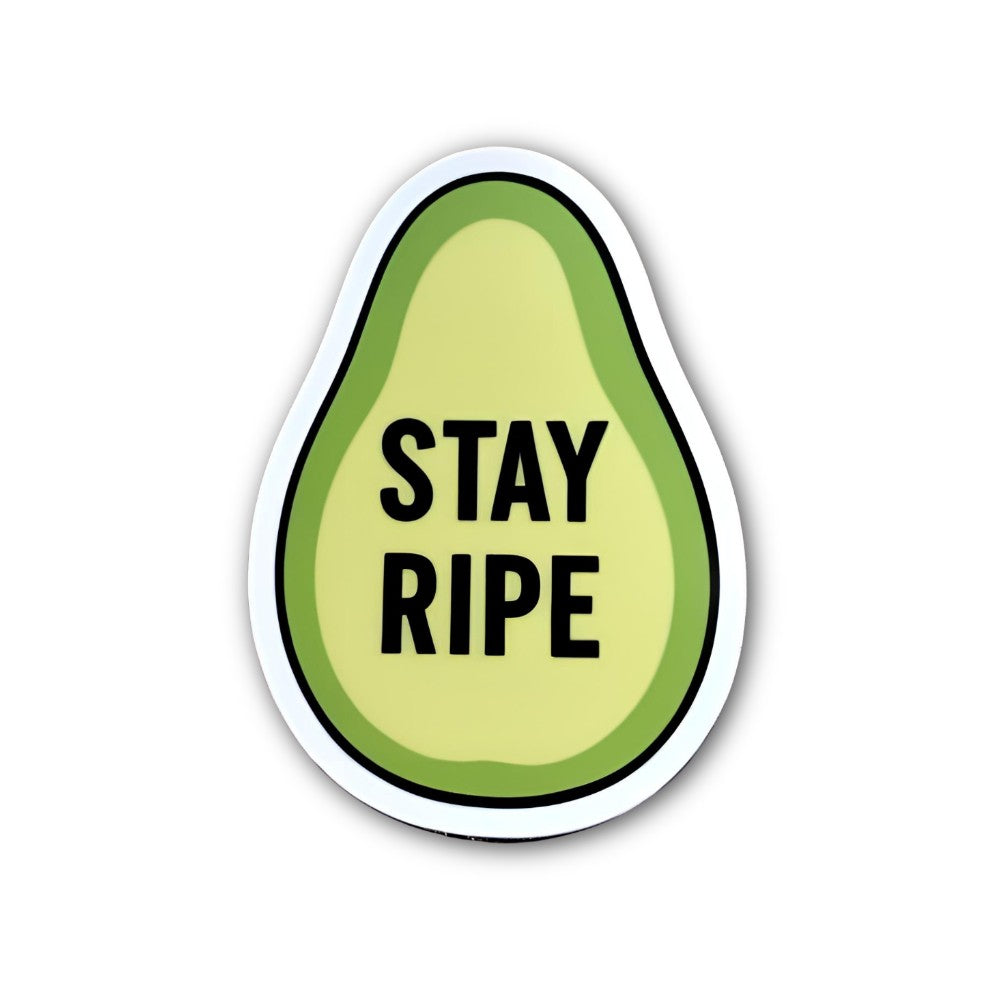 STAY RIPE Sticker, Waterproof Vinyl Decal Sticker Indoor Or Outdoor 2 (Pieces) 3" and 5"