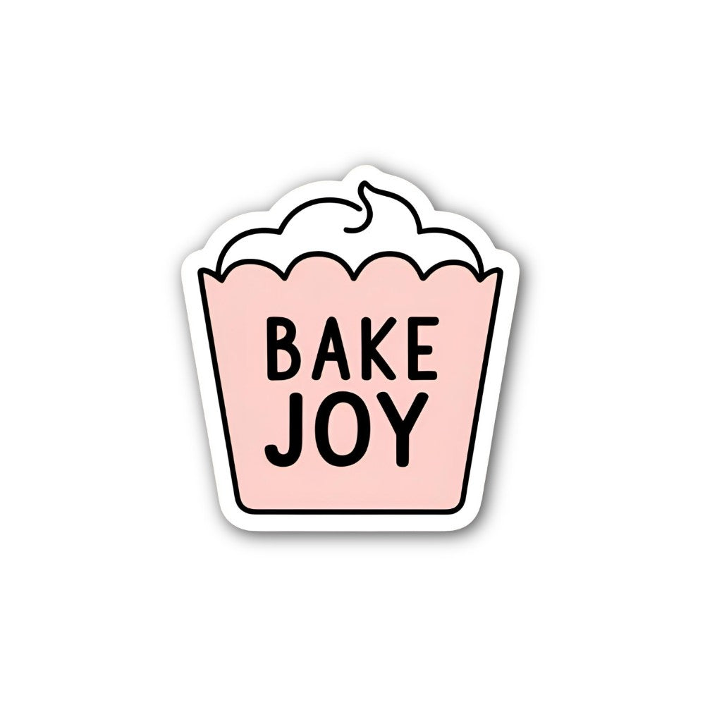 BAKE JOY Sticker, Waterproof Vinyl Decal Sticker Indoor Or Outdoor 2 (Pieces) 3" and 5"