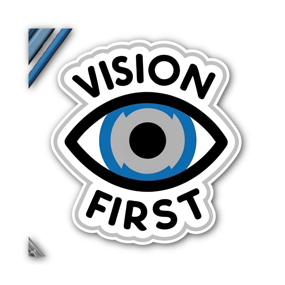 FIRST VISION Sticker, Waterproof Vinyl Decal Sticker Indoor Or Outdoor 2 (Pieces) 3" and 5"