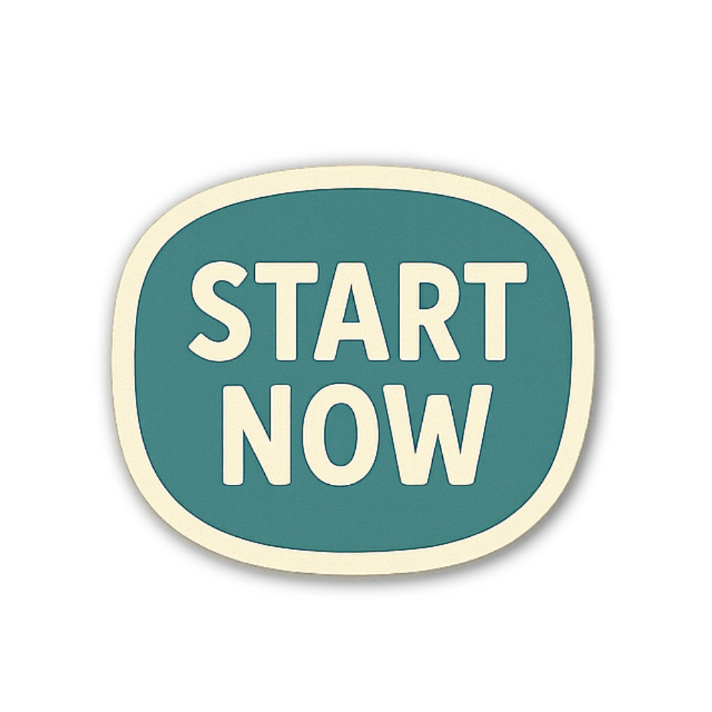 Stay Now Sticker, Waterproof Vinyl Decal Sticker Indoor Or Outdoor 2 (Pieces) 3" and 5"