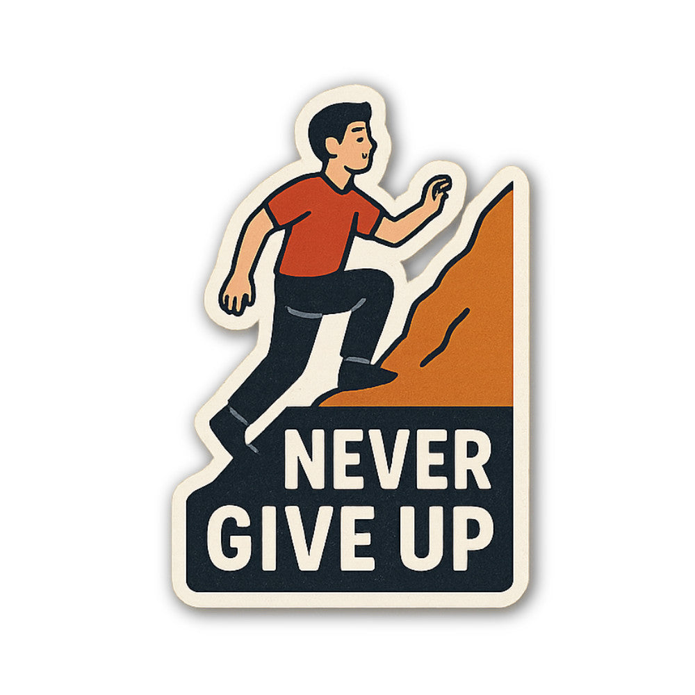 Mount Climbing Sticker, Waterproof Vinyl Decal Sticker Indoor Or Outdoor 2 (Pieces) 3" and 5"