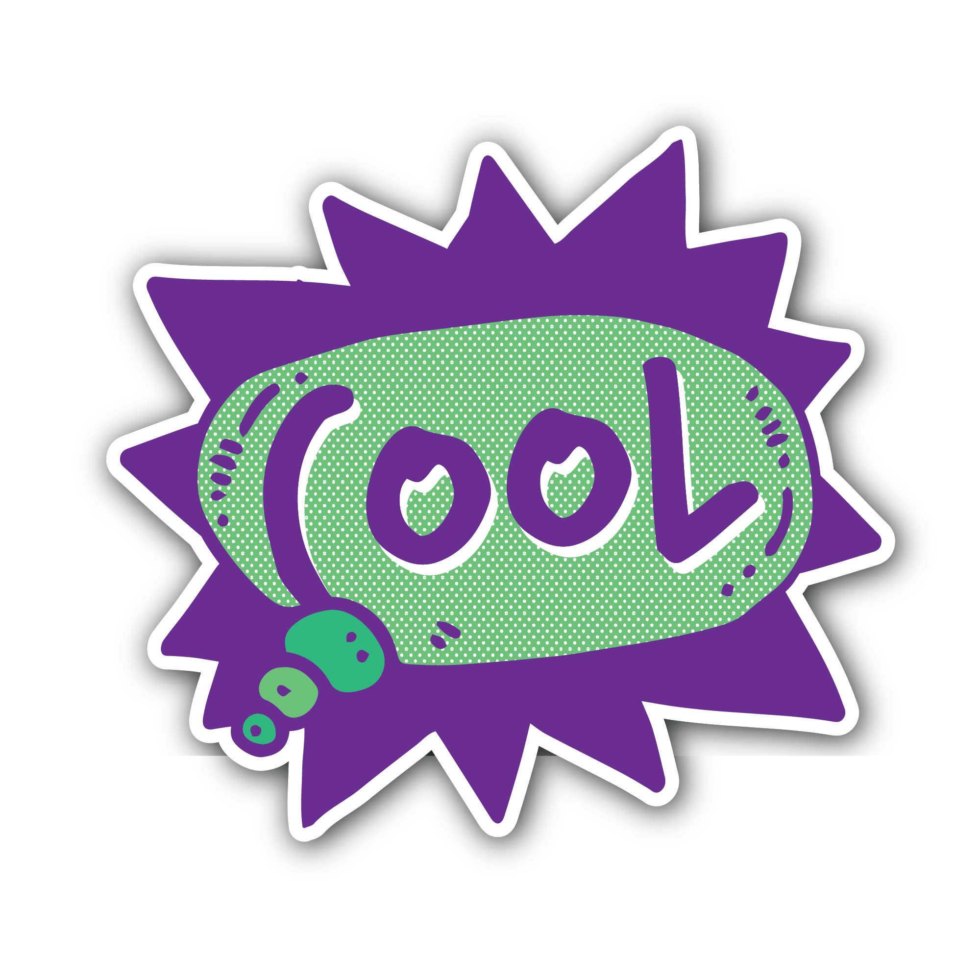 Cool Text Message Sticker, Waterproof Vinyl Decal Sticker Indoor Or Outdoor 2 (Pieces) 3" and 5"