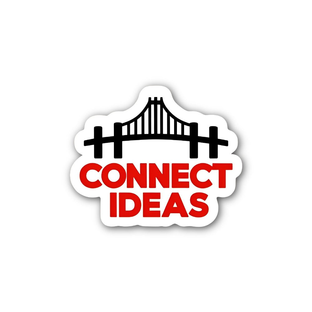 CONNECT IDEAS Sticker, Waterproof Vinyl Decal Sticker Indoor Or Outdoor 2 (Pieces) 3" and 5"