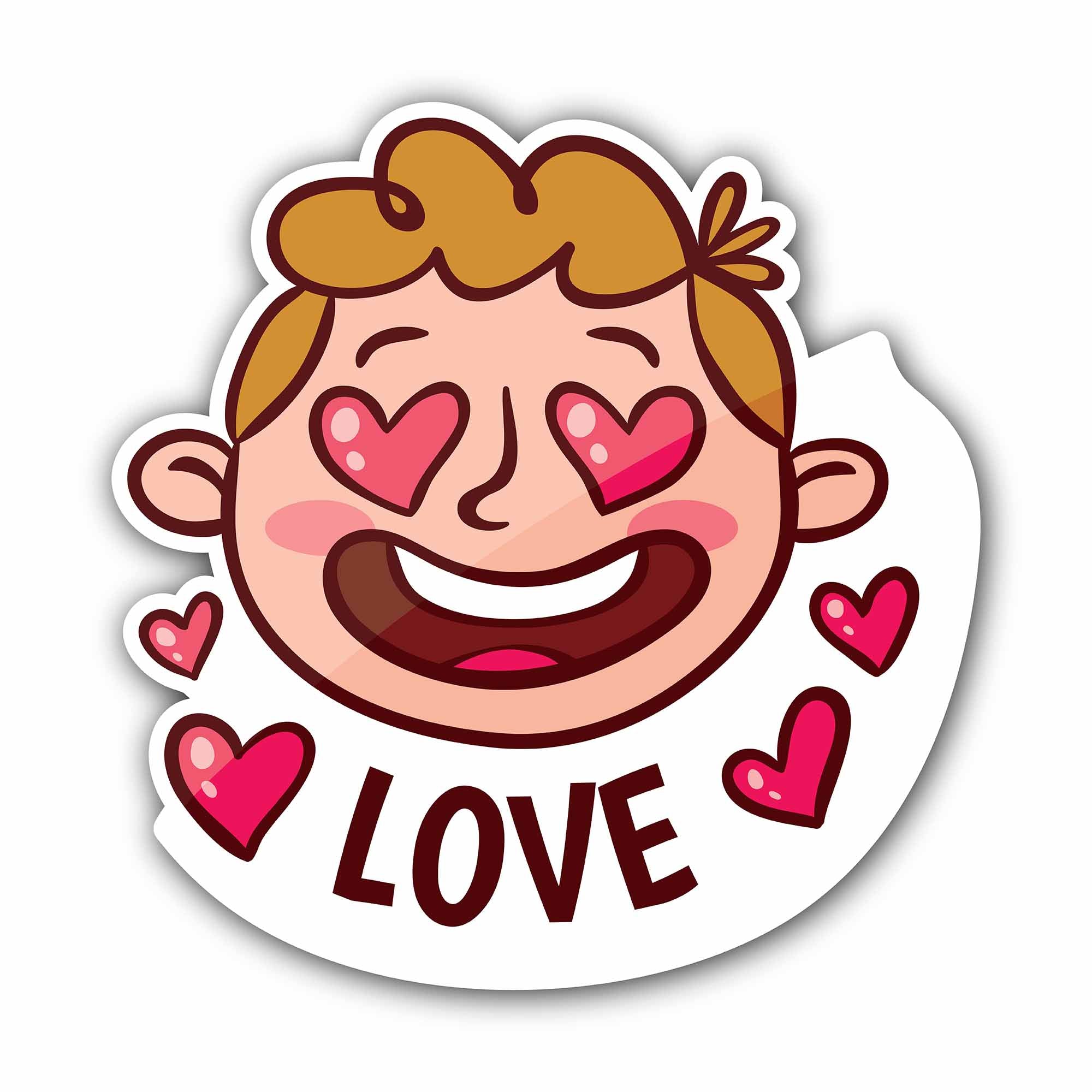 Love Cute Baby Sticker, Waterproof Vinyl Decal Sticker Indoor Or Outdoor 2 (Pieces) 3" and 5"