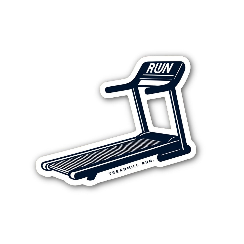 RUN Treadmill machine Sticker, Waterproof Vinyl Decal Sticker Indoor Or Outdoor 2 (Pieces) 3" and 5"