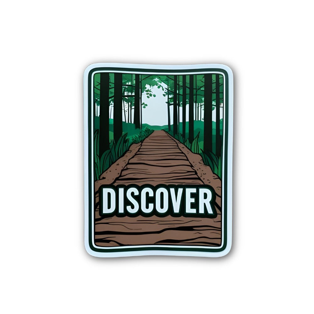DISCOVER Sticker, Waterproof Vinyl Decal Sticker Indoor Or Outdoor 2 (Pieces) 3" and 5"