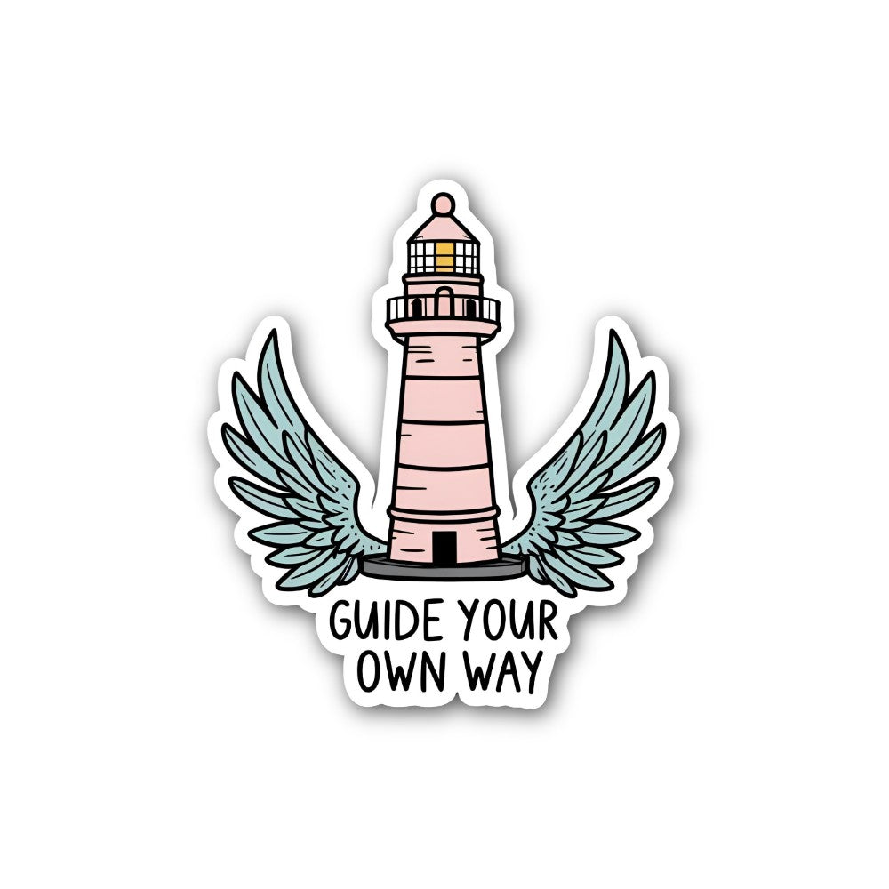 GUIDE YOUR OWN WAY Sticker, Waterproof Vinyl Decal Sticker Indoor Or Outdoor 2 (Pieces) 3" and 5"