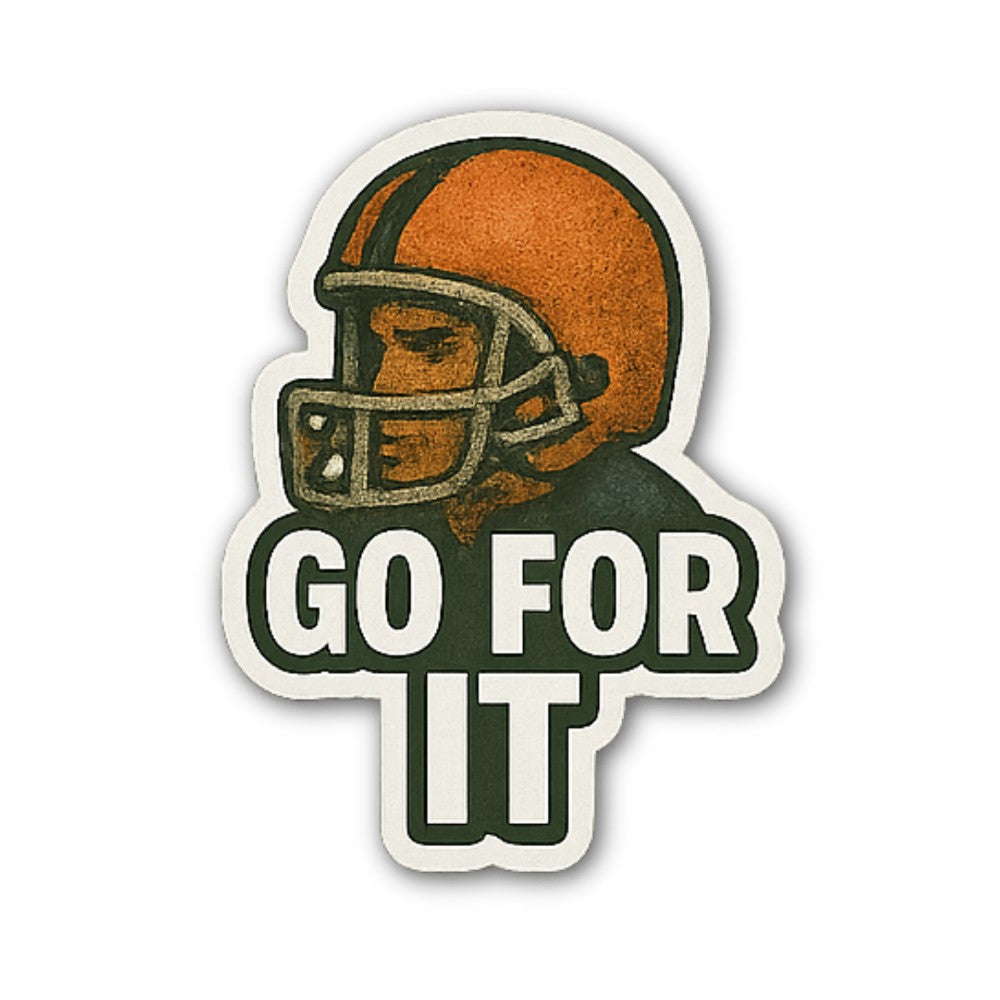GO FOR IT Sport Man Sticker, Waterproof Vinyl Decal Sticker Indoor Or Outdoor 2 (Pieces) 3" and 5"