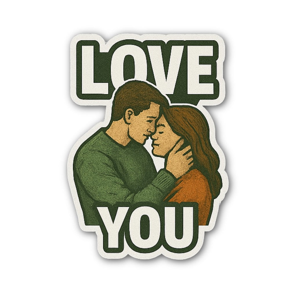 Beautiful Girl & Boy Sticker, Waterproof Vinyl Decal Sticker Indoor Or Outdoor 2 (Pieces) 3" and 5"