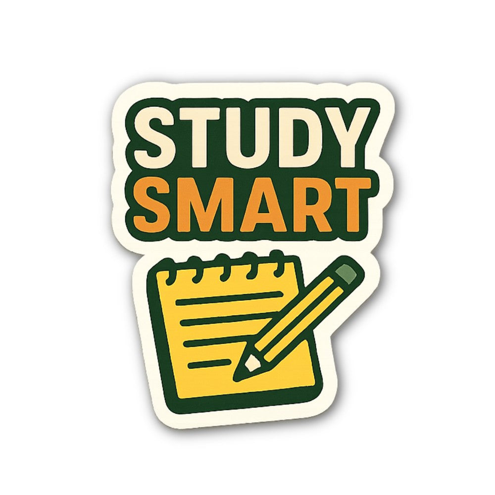 Pencil & Note Book Sticker, Waterproof Vinyl Decal Sticker Indoor Or Outdoor 2 (Pieces) 3" and 5"