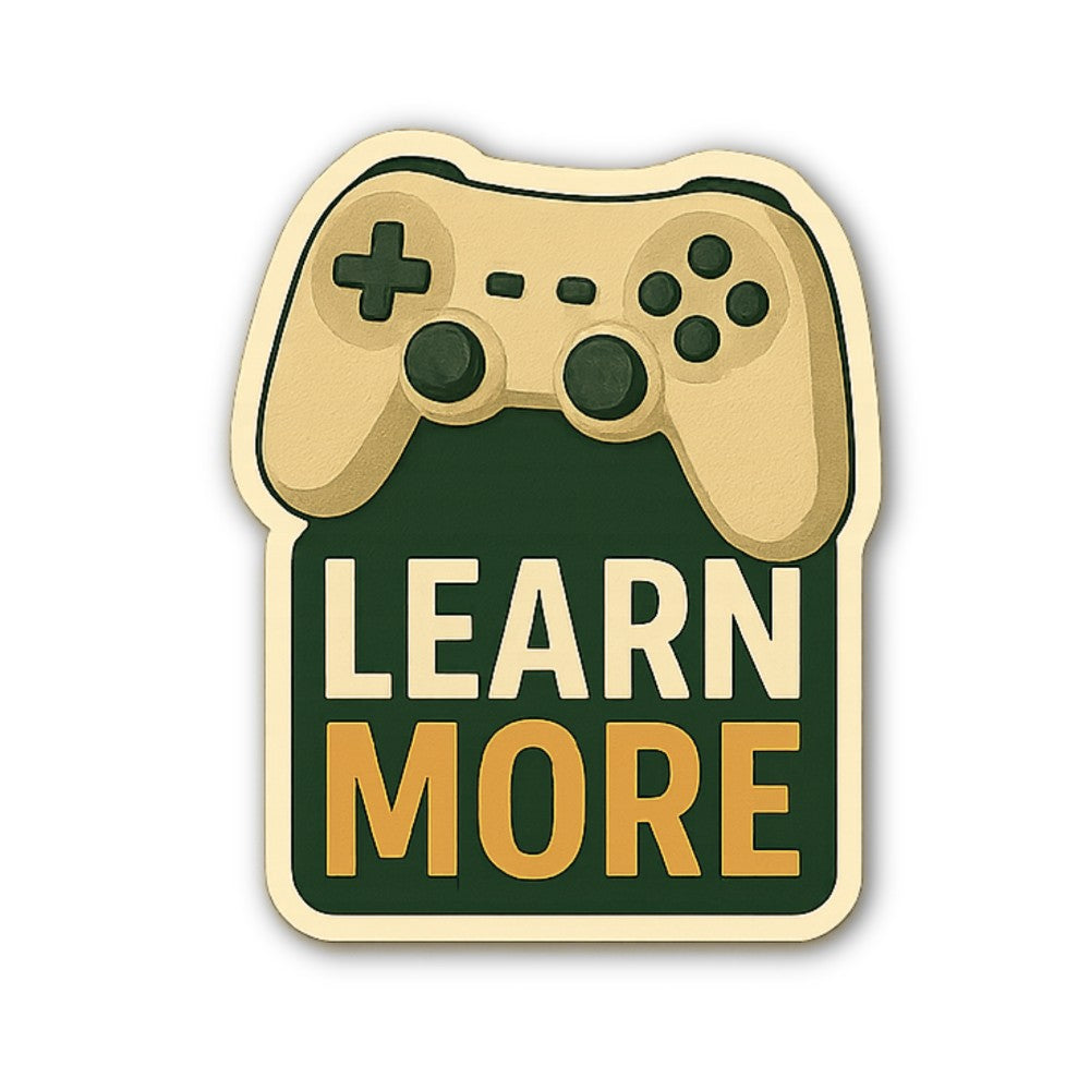 Learn more Games Sticker, Waterproof Vinyl Decal Sticker Indoor Or Outdoor 2 (Pieces) 3" and 5"
