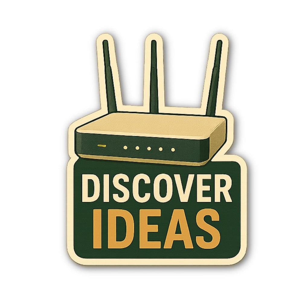 DISCOVER IDEAS Sticker, Waterproof Vinyl Decal Sticker Indoor Or Outdoor 2 (Pieces) 3" and 5"