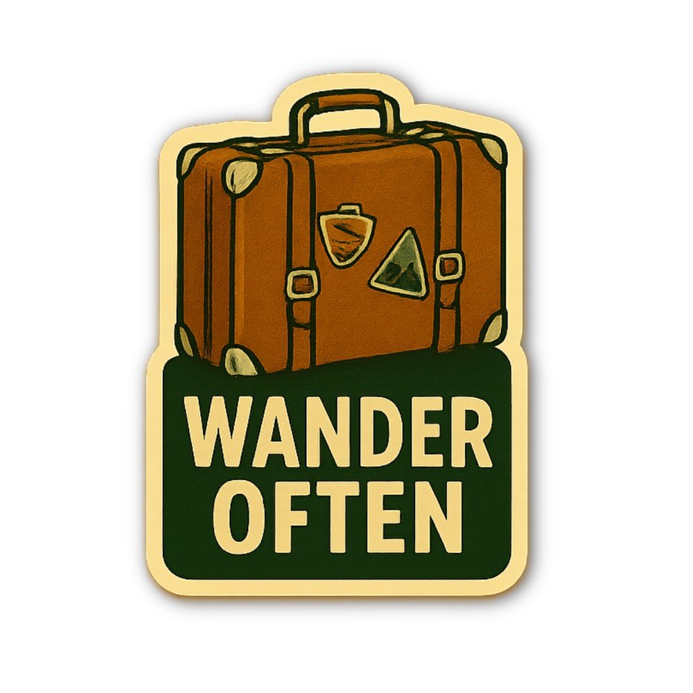 WENDER OFTEN Sticker, Waterproof Vinyl Decal Sticker Indoor Or Outdoor 2 (Pieces) 3" and 5"