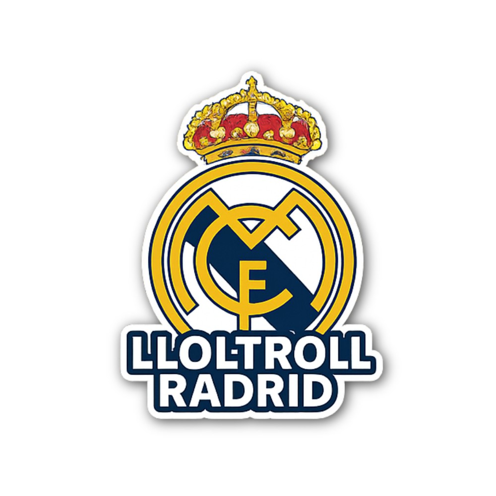 Best LL0LTR0LL RADRID Sticker, Waterproof Vinyl Decal Sticker Indoor Or Outdoor 2 (Pieces) 3" and 5"