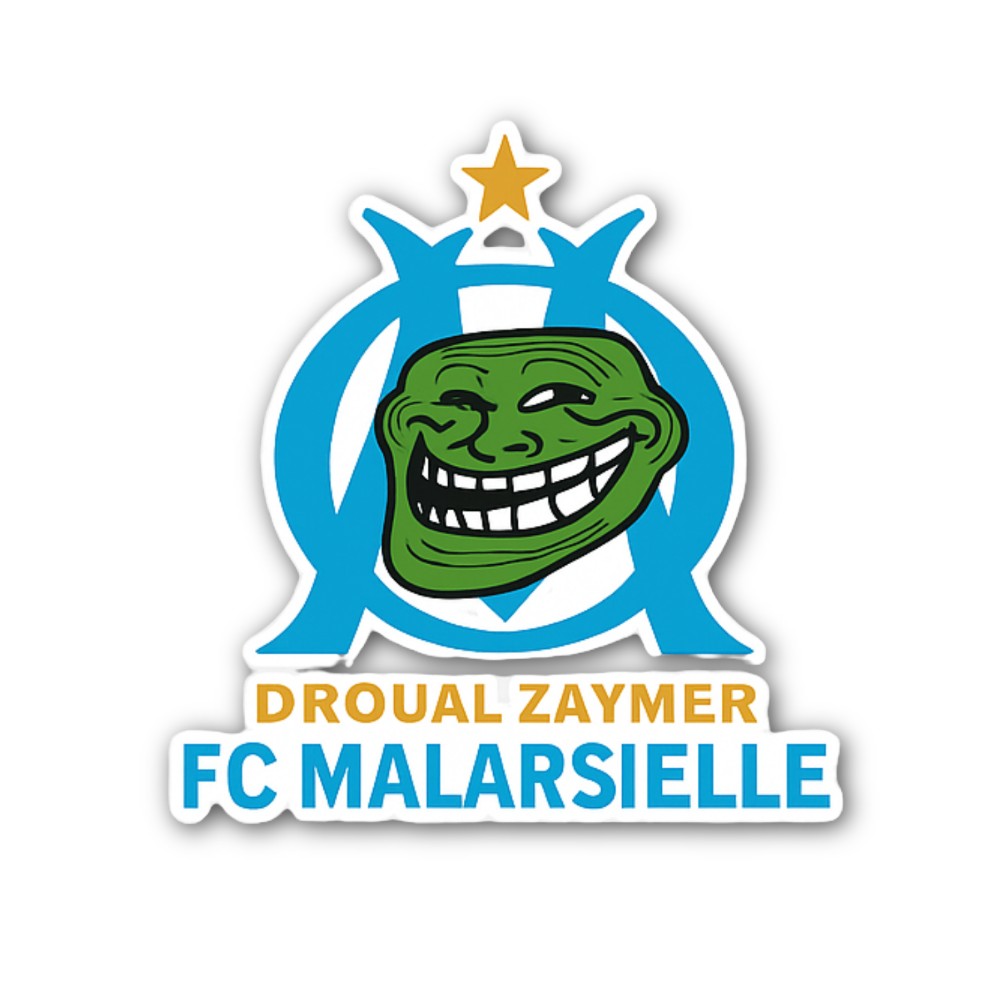 FC M@ALARSIELLE & Funny Man Face Sticker, Waterproof Vinyl Decal Sticker Indoor Or Outdoor 2 (Pieces) 3" and 5"