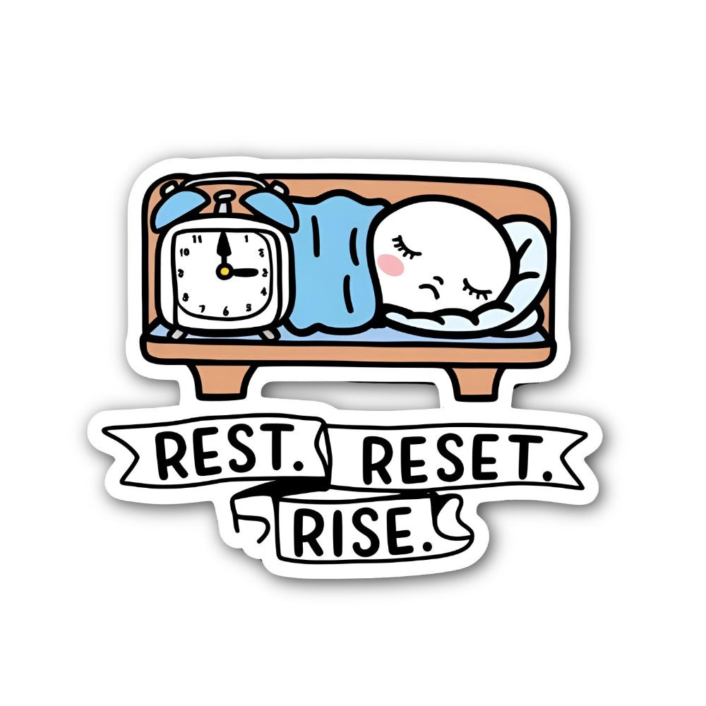 REST , sleeping & dreaming Sticker, Waterproof Vinyl Decal Sticker Indoor Or Outdoor 2 (Pieces) 3" and 5"