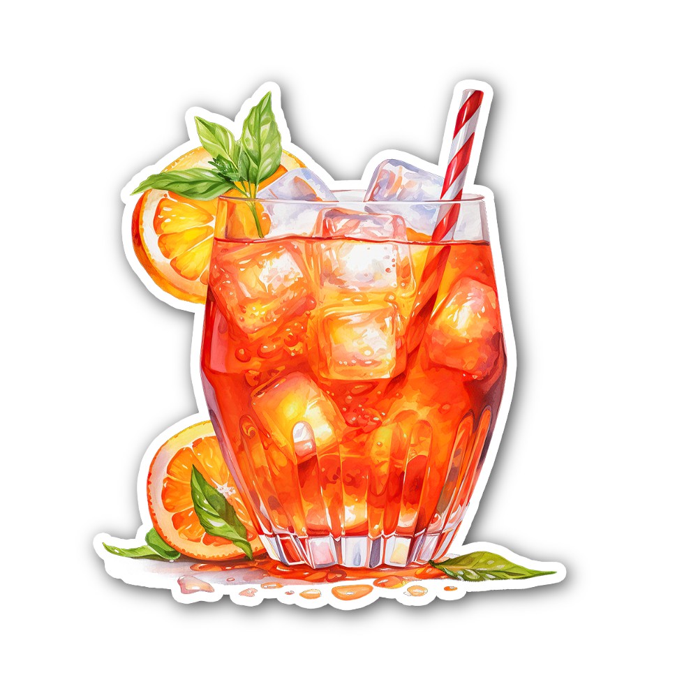 Spritz Sticker, Waterproof Vinyl Decal Sticker Indoor Or Outdoor 2 (Pieces) 3" and 5"