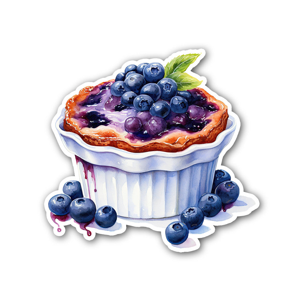 Blueberry popsicles Sticker, Waterproof Vinyl Decal Sticker Indoor Or Outdoor 2 (Pieces) 3" and 5"