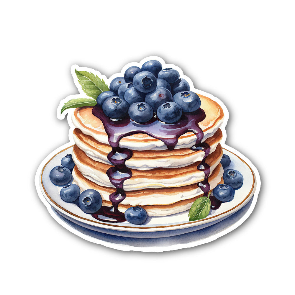 Blueberry jam Sticker, Waterproof Vinyl Decal Sticker Indoor Or Outdoor 2 (Pieces) 3" and 5"