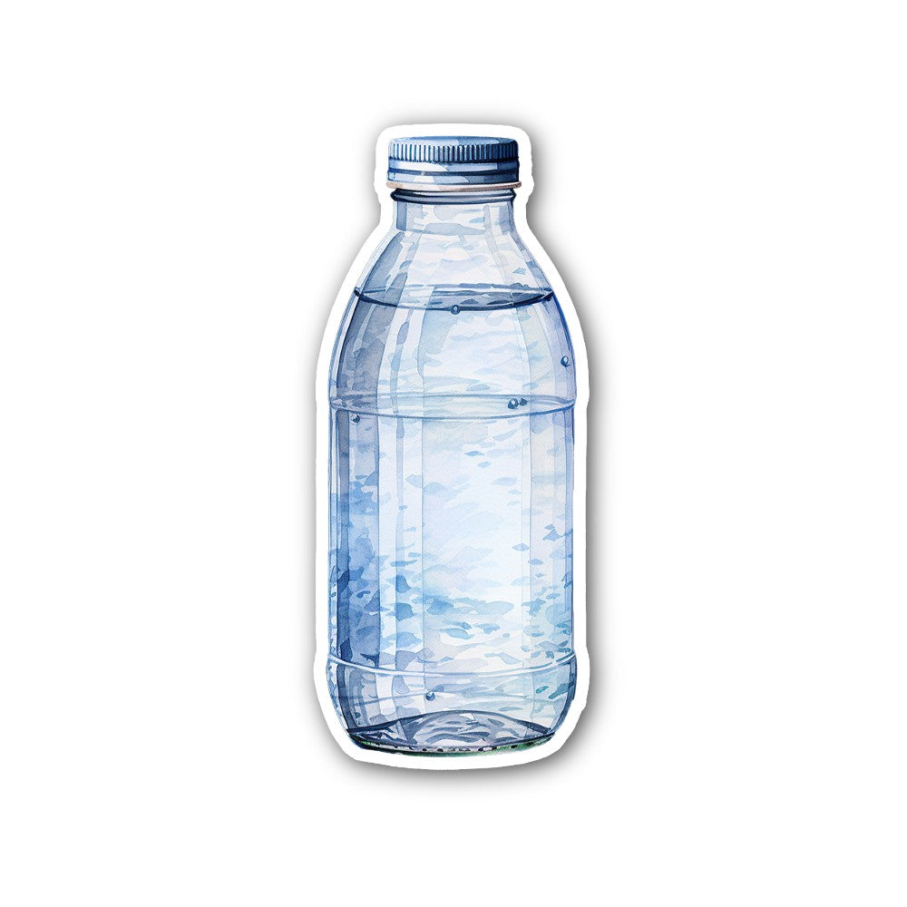 Cute Water Bottle Sticker, Waterproof Vinyl Decal Sticker Indoor Or Outdoor 2 (Pieces) 3" and 5"