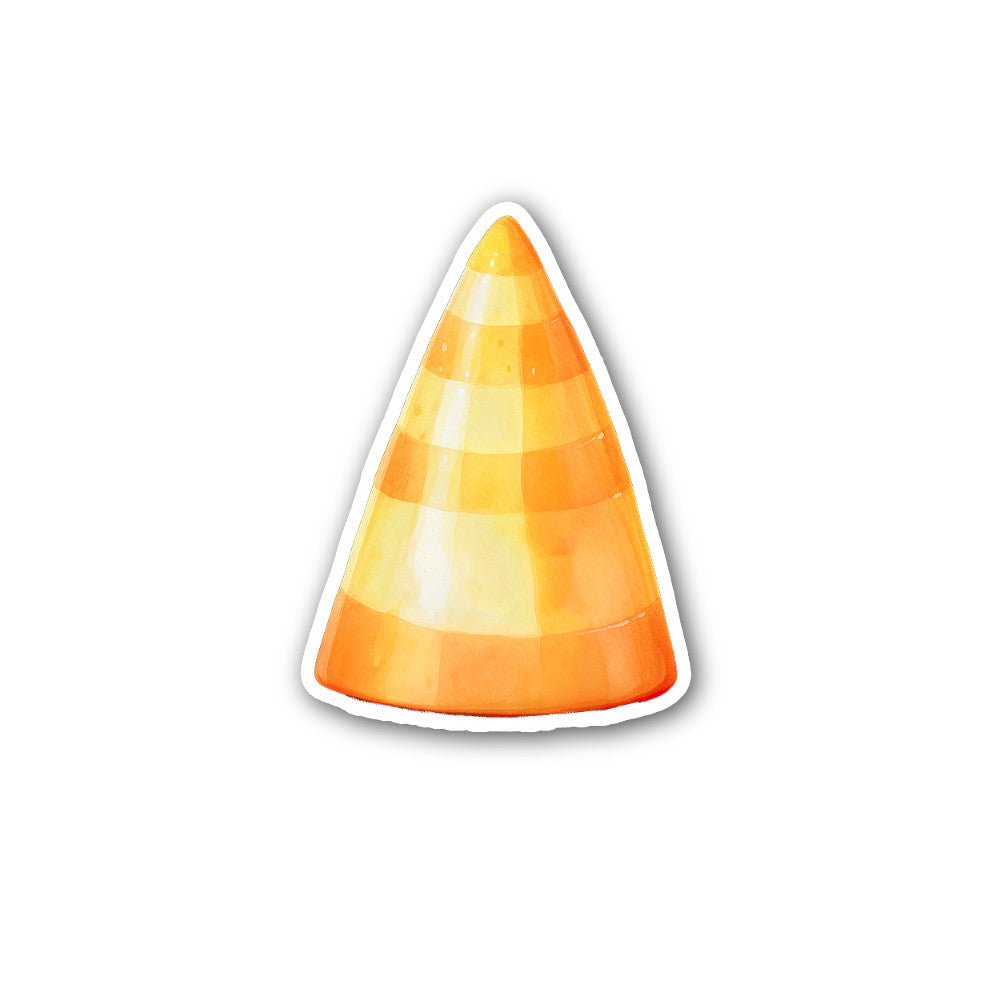 Candy corn sweet Sticker, Waterproof Vinyl Decal Sticker Indoor Or Outdoor 2 (Pieces) 3" and 5"