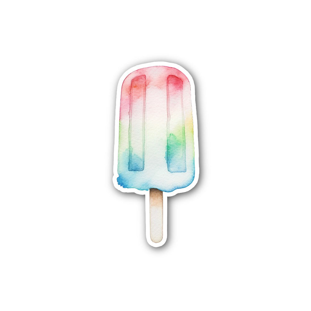 Colorful Yummy Popsicle Sticker, Waterproof Vinyl Decal Sticker Indoor Or Outdoor 2 (Pieces) 3" and 5"