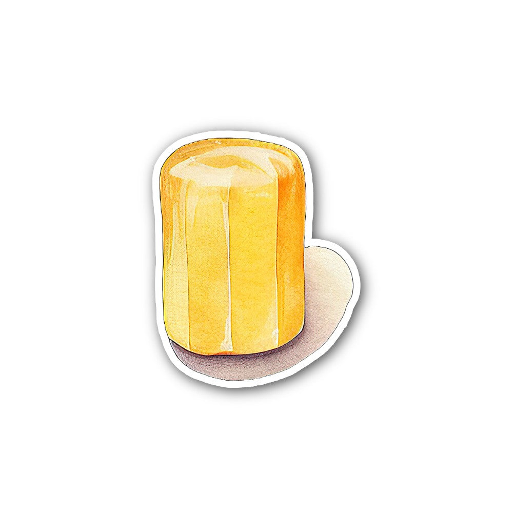 Sweet Yummy marshmallow Sticker, Waterproof Vinyl Decal Sticker Indoor Or Outdoor 2 (Pieces) 3" and 5"