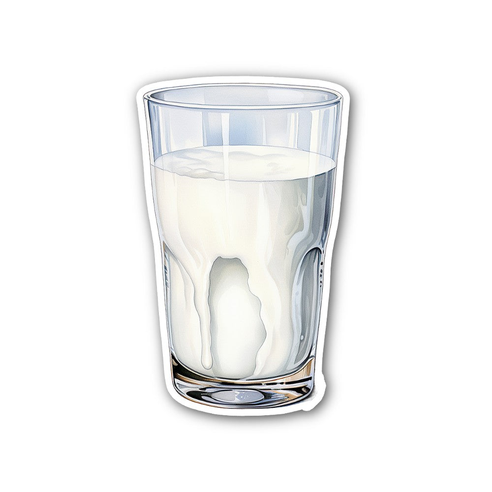 Milk Glass Sticker, Waterproof Vinyl Decal Sticker Indoor Or Outdoor 2 (Pieces) 3" and 5"