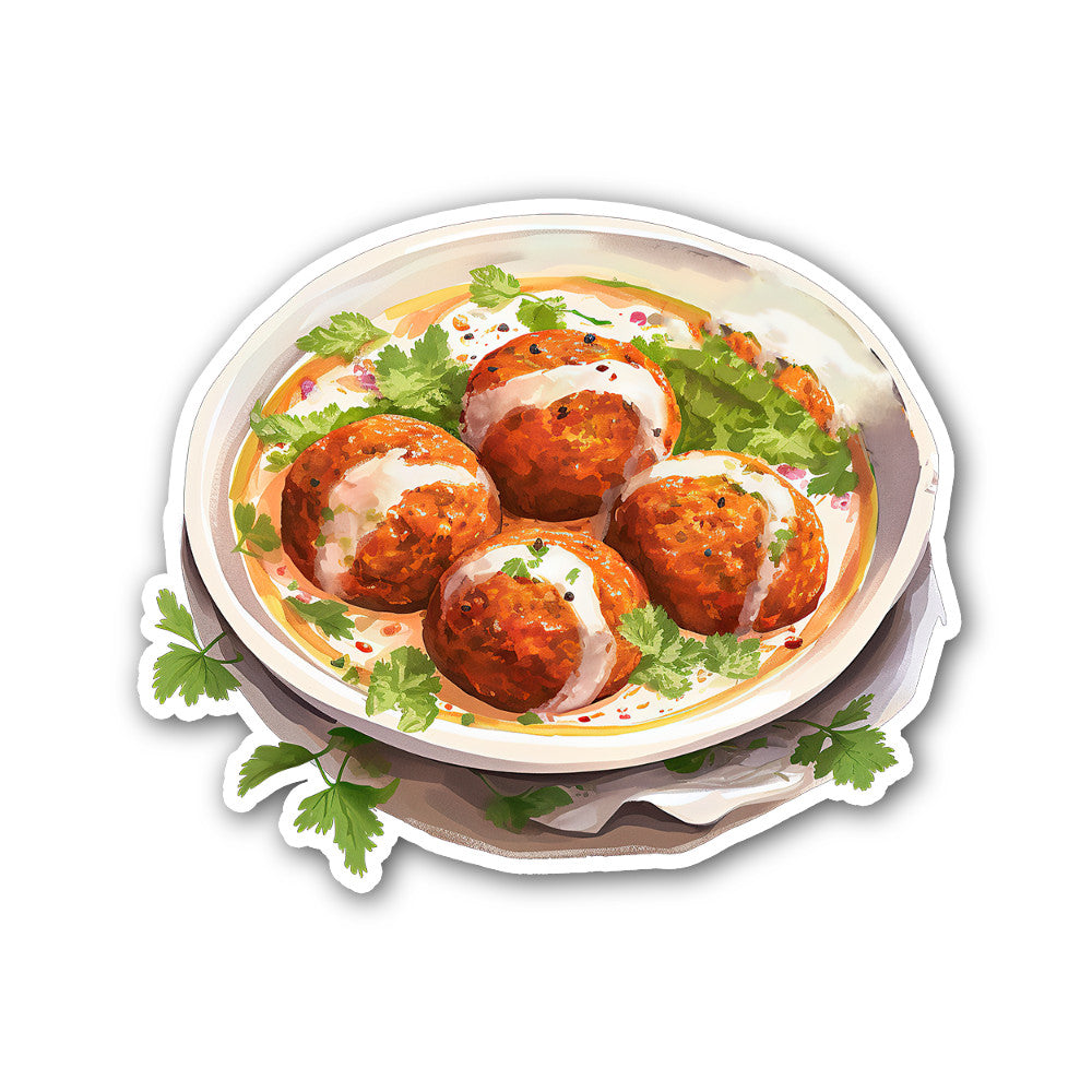 Meatballs Sticker, Waterproof Vinyl Decal Sticker Indoor Or Outdoor 2 (Pieces) 3" and 5"