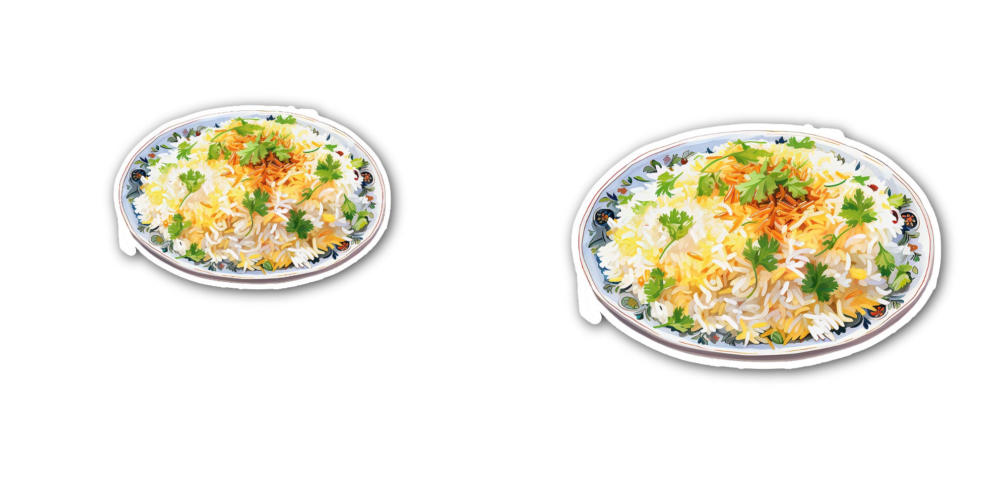 Pudding Sticker, Waterproof Vinyl Decal Sticker Indoor Or Outdoor 2 (Pieces) 3" and 5"