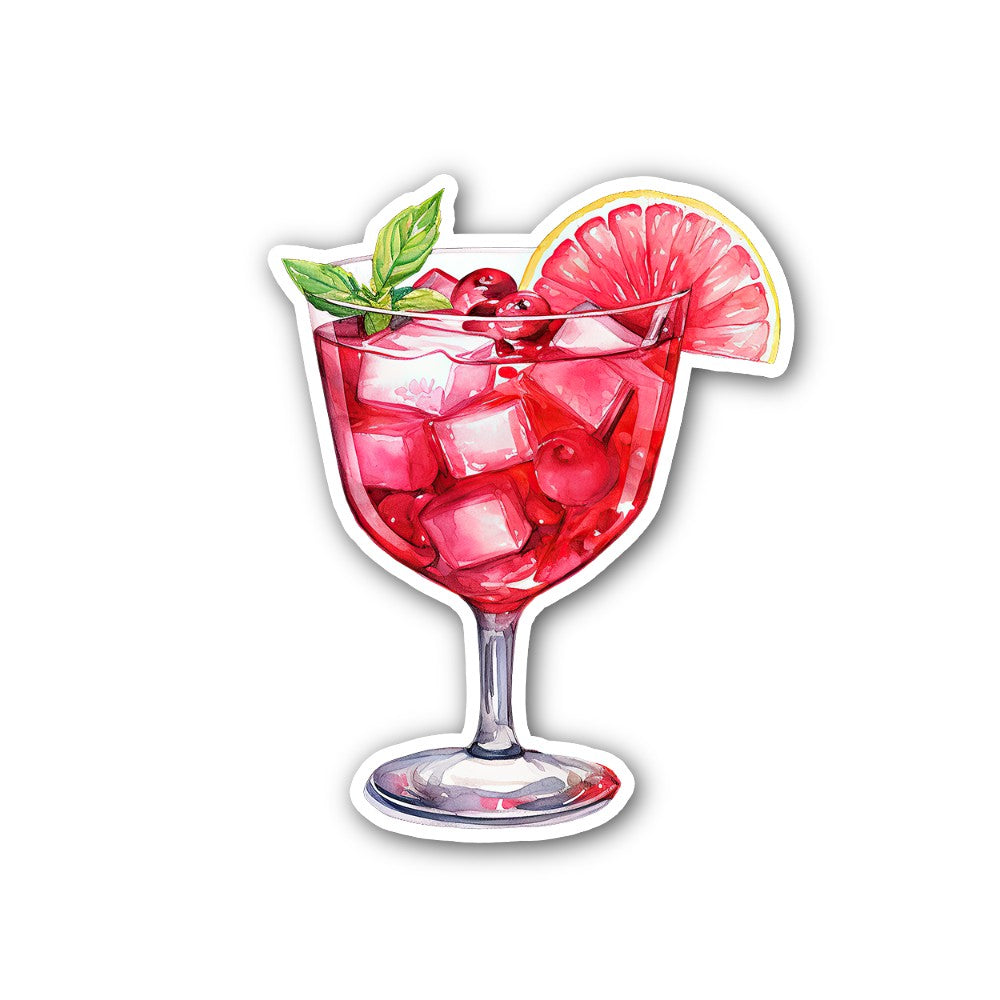 C0sm0politan Sticker, Waterproof Vinyl Decal Sticker Indoor Or Outdoor 2 (Pieces) 3" and 5"