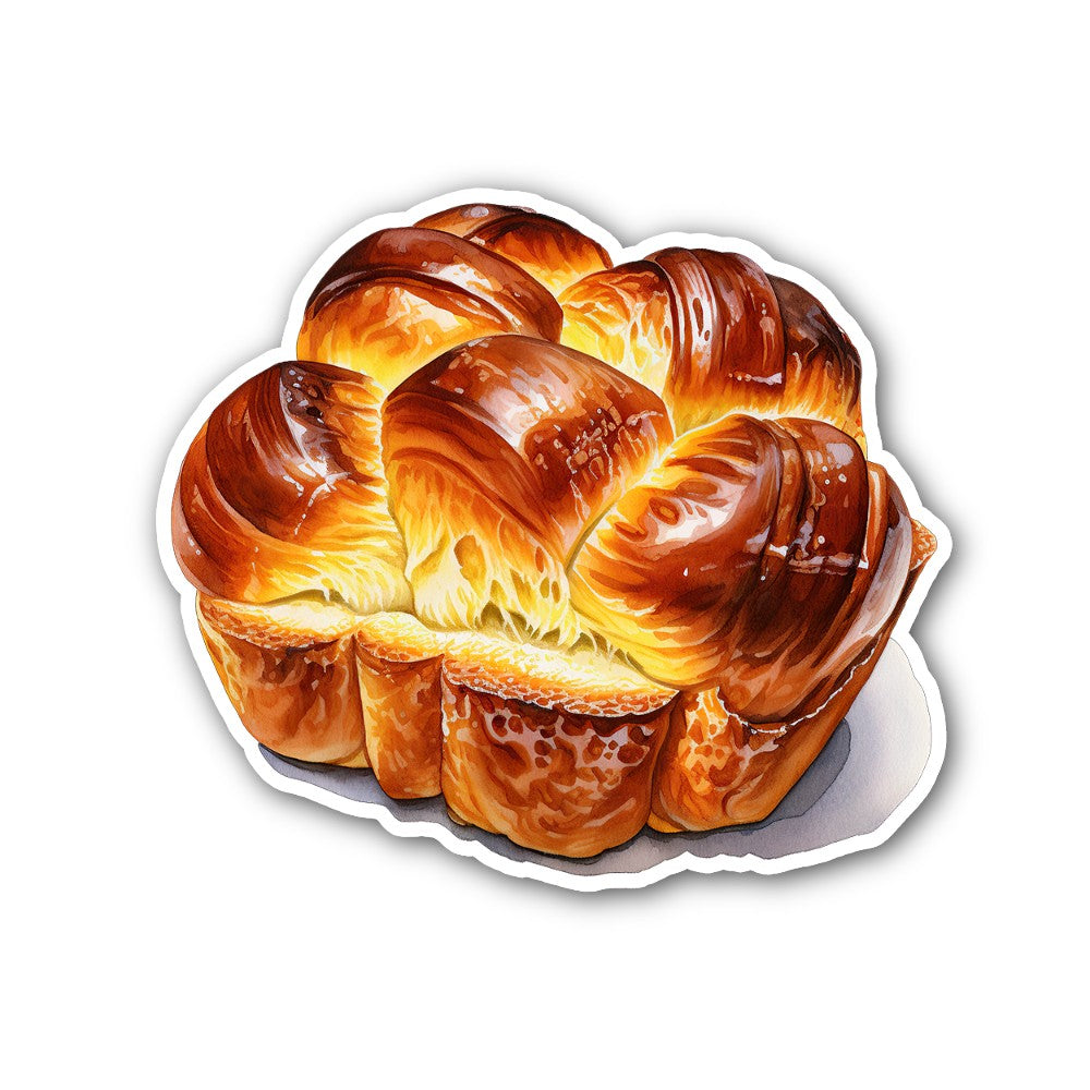 Yummy Bakery Bread Sticker, Waterproof Vinyl Decal Sticker Indoor Or Outdoor 2 (Pieces) 3" and 5"