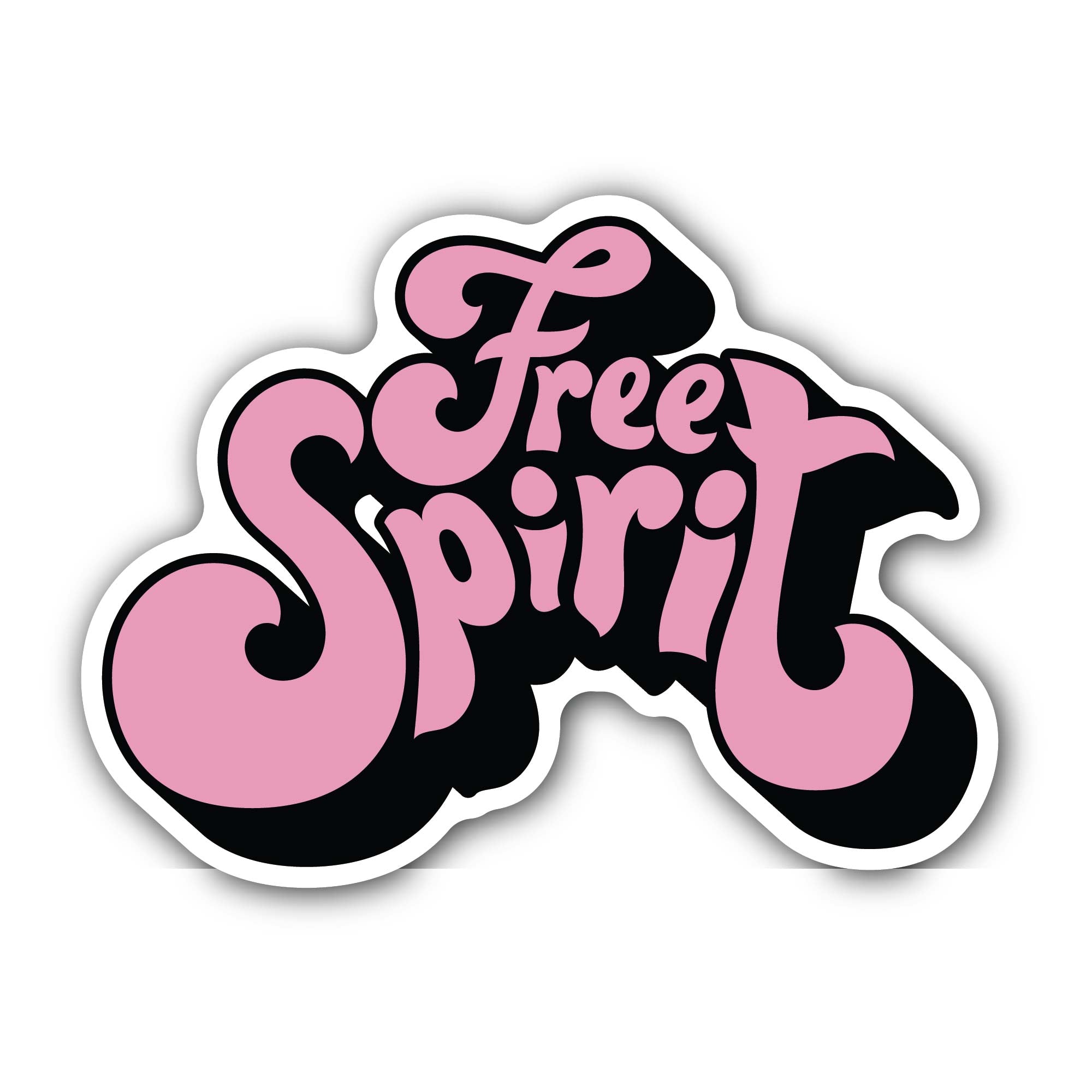 Free Spirit Sticker, Waterproof Vinyl Decal Sticker Indoor Or Outdoor 2 (Pieces) 3" and 5"