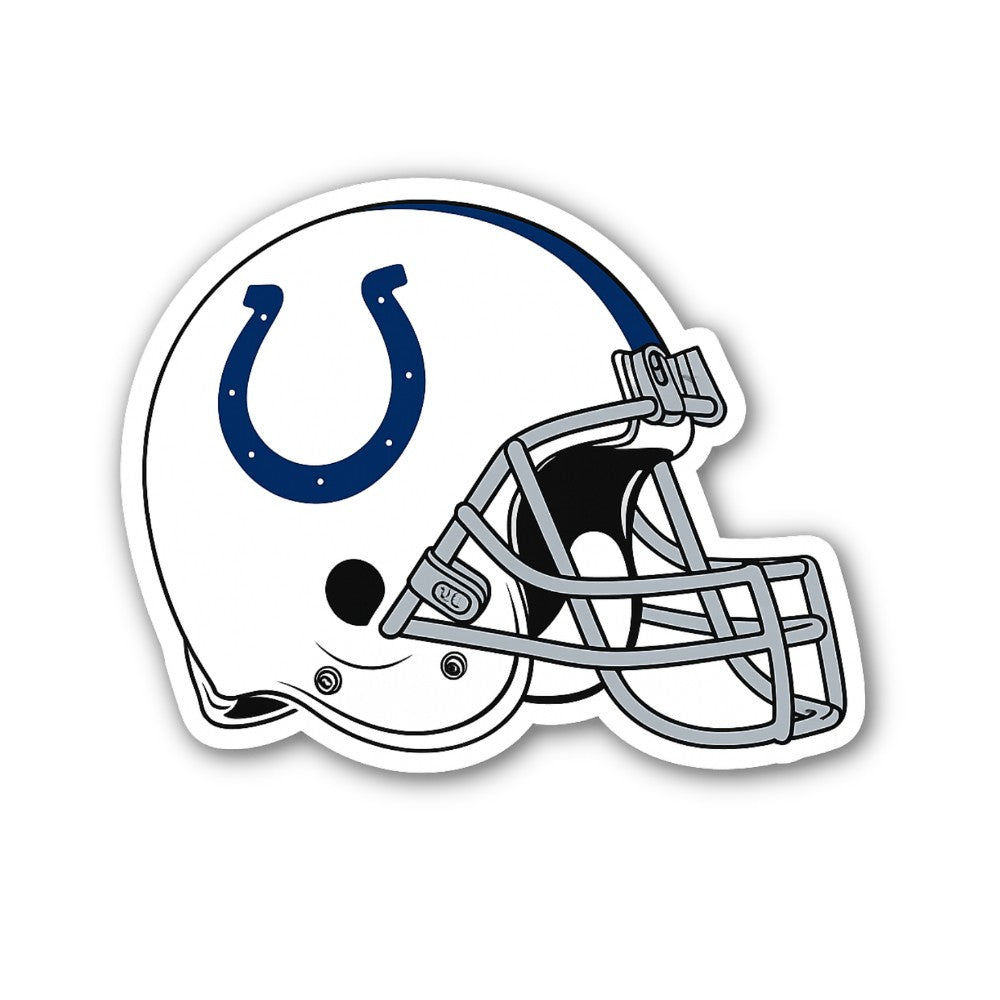White & Blue Cute Helmet Sticker, Waterproof Vinyl Decal Sticker Indoor Or Outdoor 2 (Pieces) 3" and 5"