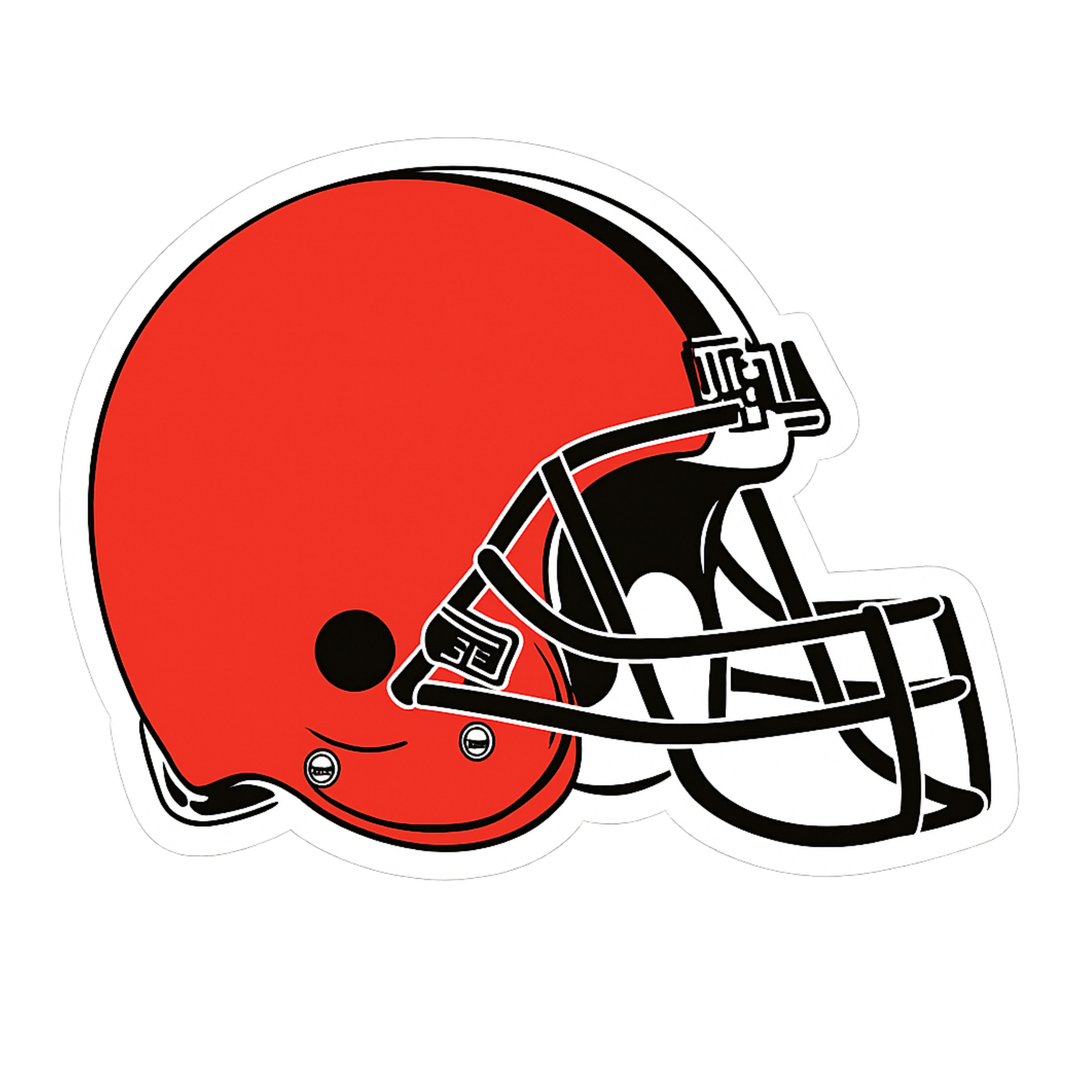 Cleveland Browns Helmet - Aesthetic Vinyl Sticker – Waterproof Quote Decal Sticker for Laptop, Water