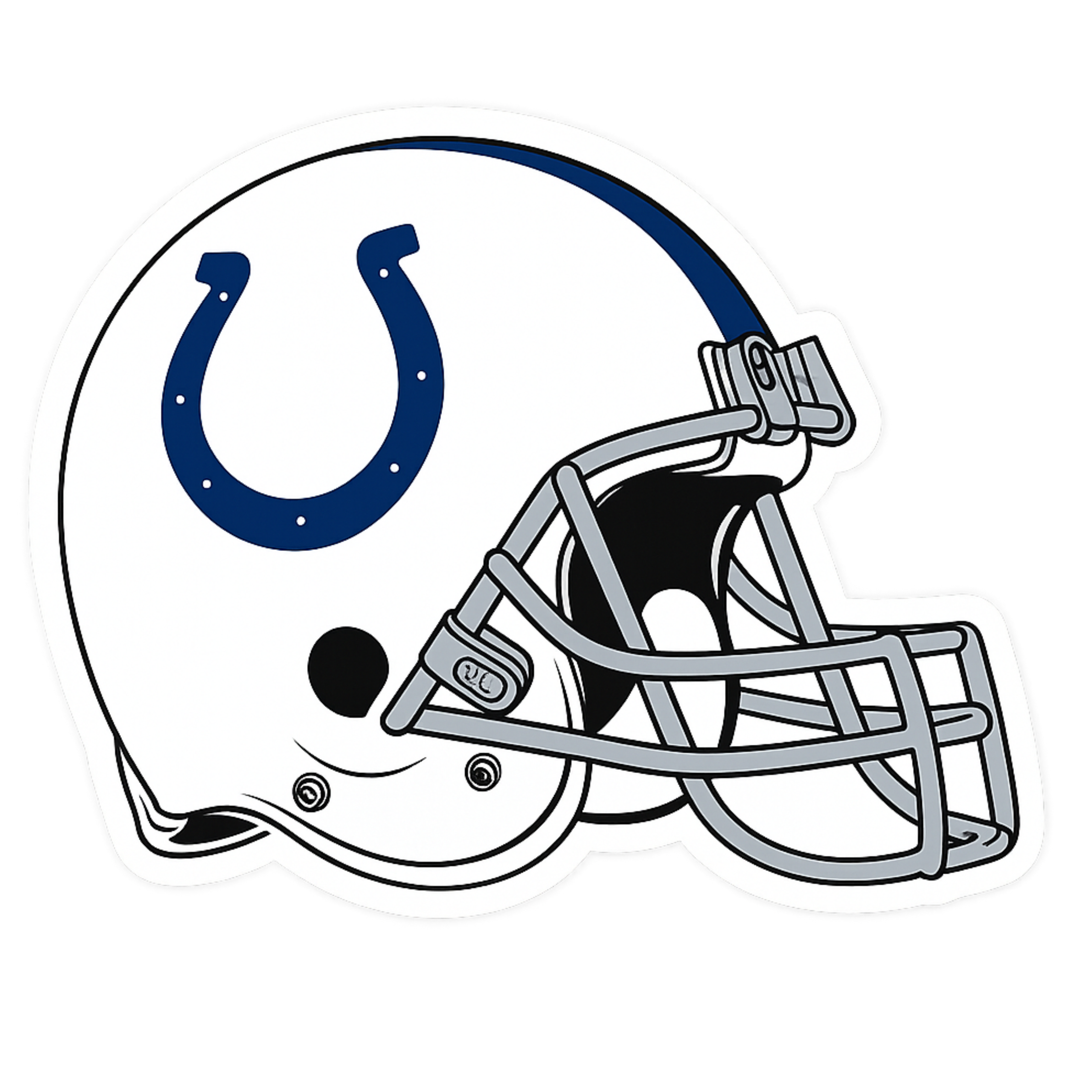 NFL Indianapolis Colts Outdoor Helmet - Aesthetic Vinyl Sticker – Waterproof Quote Decal Sticker for