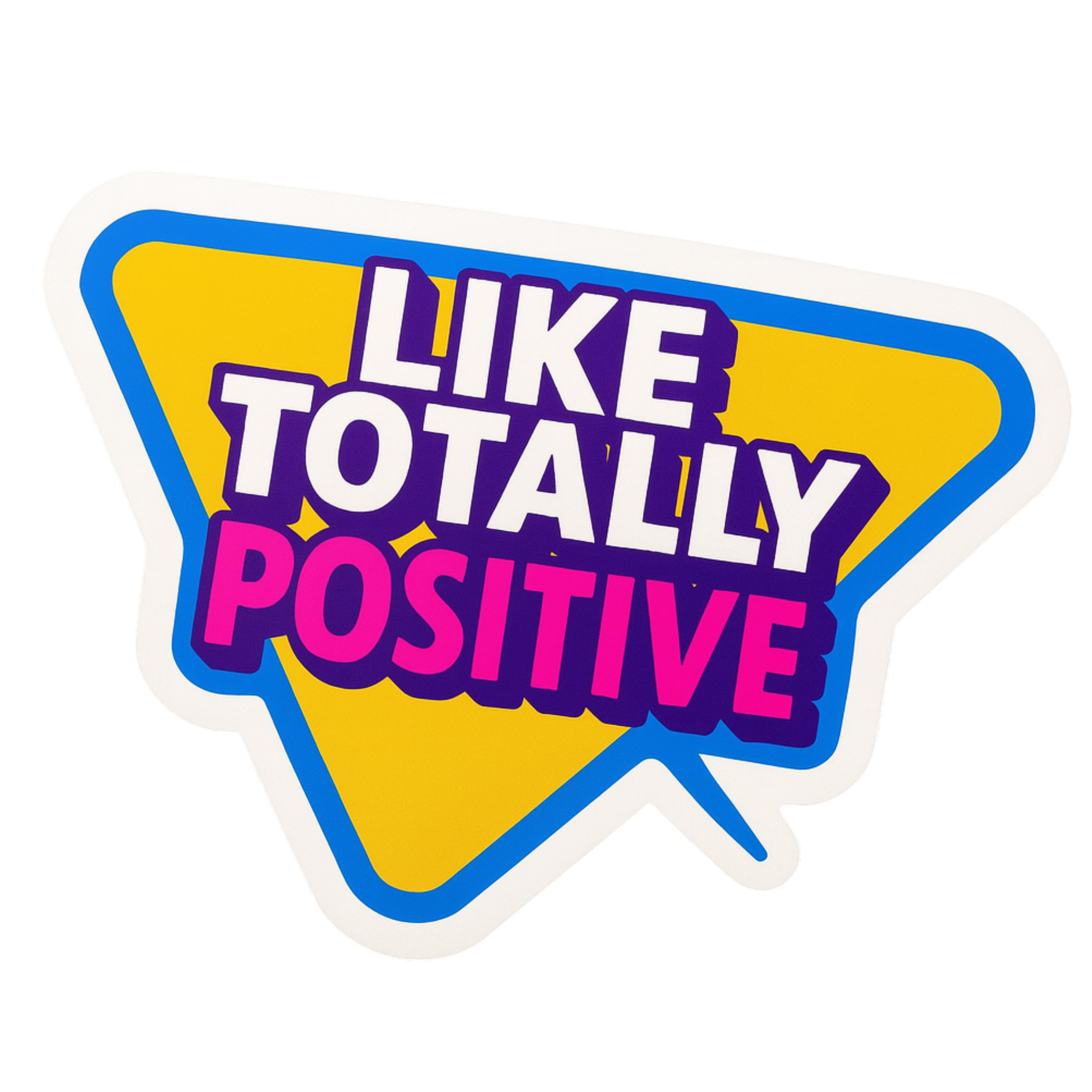 Like To Tally Positive - Aesthetic Vinyl Sticker – Waterproof Quote Decal Sticker for Laptop, Water