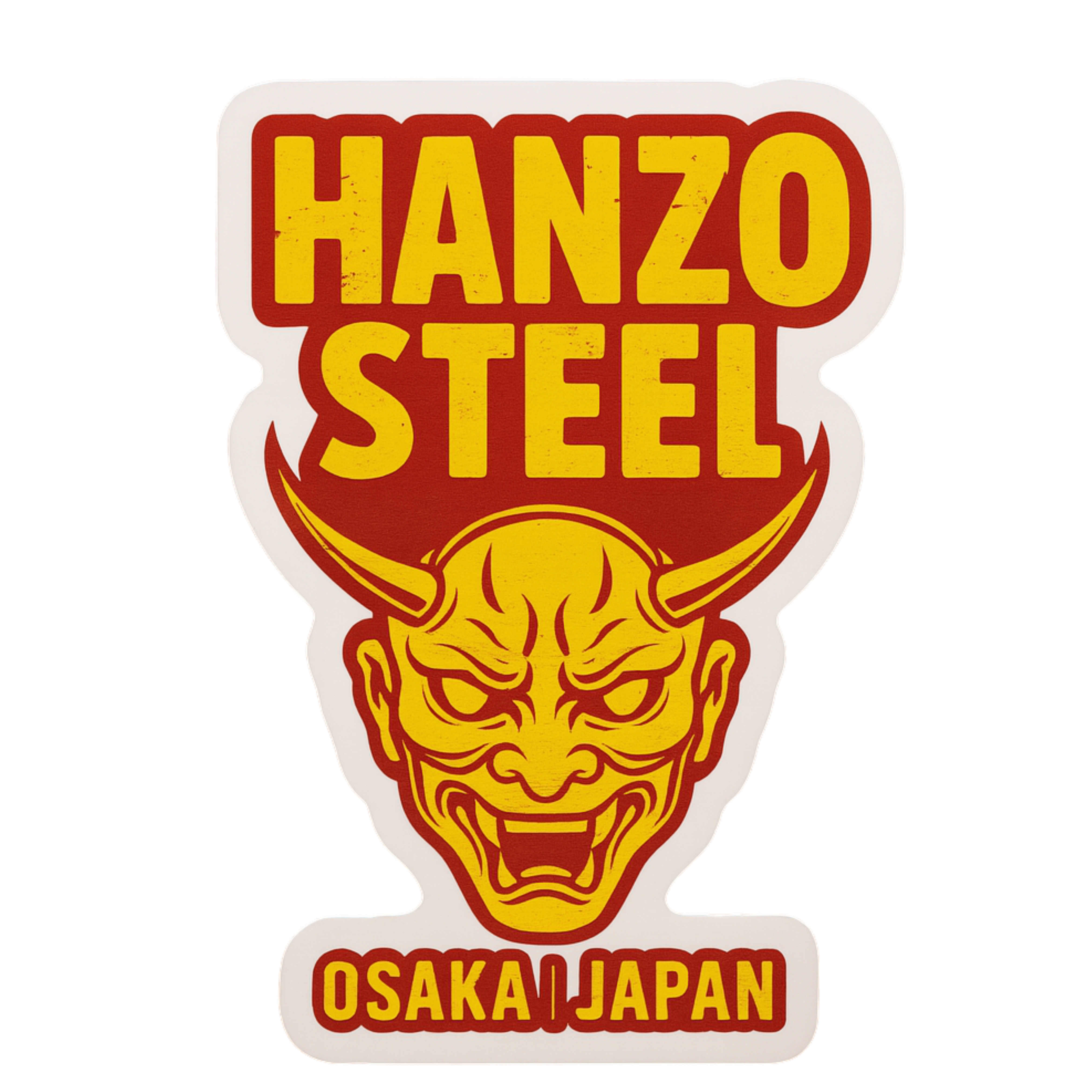 Hanzo Steel Osaka Japan - Aesthetic Vinyl Sticker – Waterproof Quote Decal Sticker for Laptop, Water