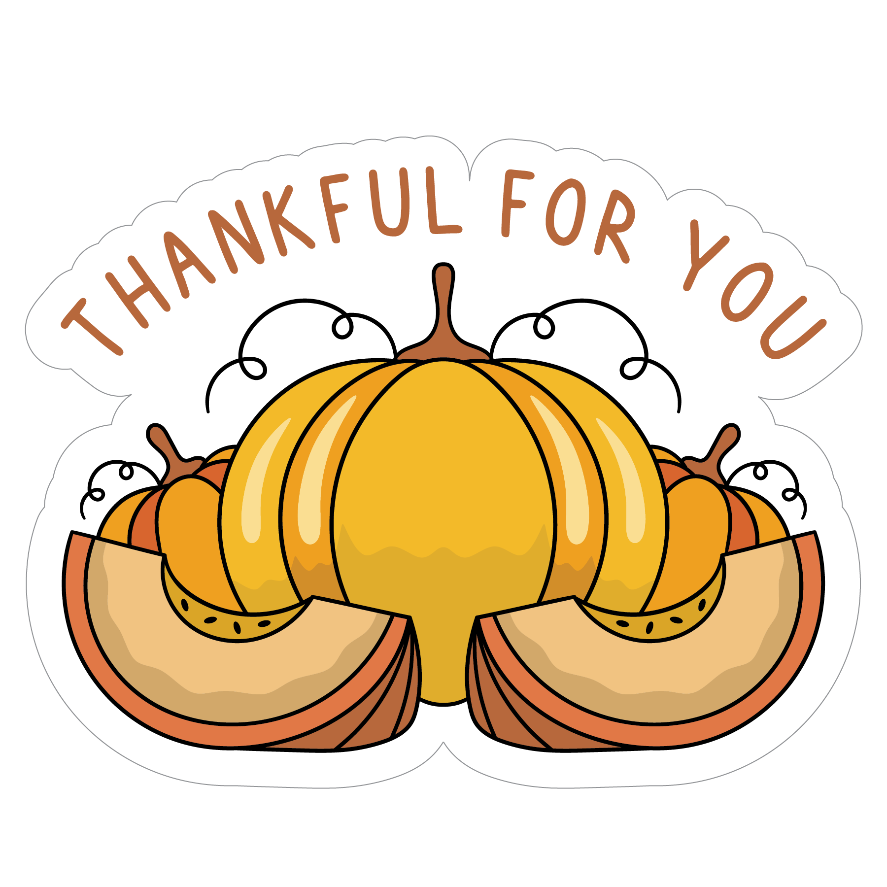 Inspirational Quote "ThankFul For You" Motivational Sticker Vinyl Decal Motivation Stickers- 5" Vinyl Sticker Waterproof