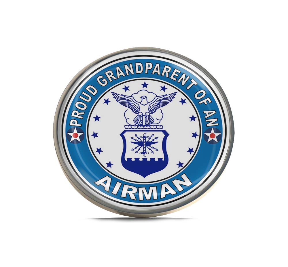 Proud Grandparent of an Airman U.S. Air Force Limited Edition Lapel Pin Exclusive Metal Brooch Badge Accessories For Backpack, Clothes, Hats | Cute Gifts and Collectibles