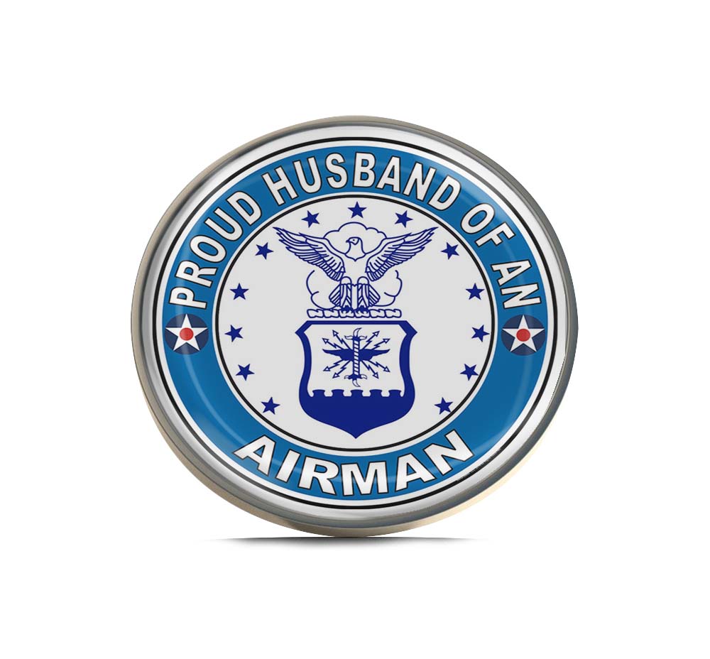 Proud Husband of an Airman U.S. Air Force Limited Edition Lapel Pin Exclusive Metal Brooch Badge Accessories For Backpack, Clothes, Hats | Cute Gifts and Collectibles