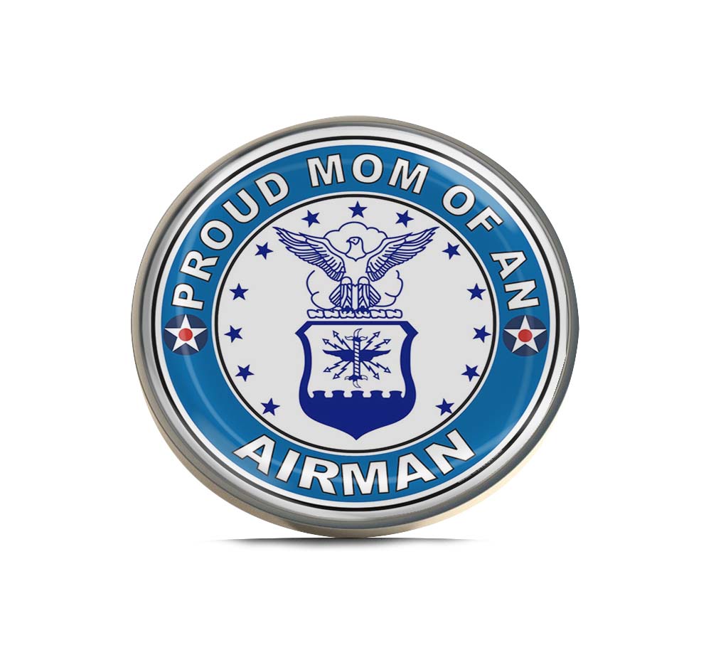 Proud Mom of an Airman U.S. Air Force Limited Edition Lapel Pin Exclusive Metal Brooch Badge Accessories For Backpack, Clothes, Hats | Cute Gifts and Collectibles