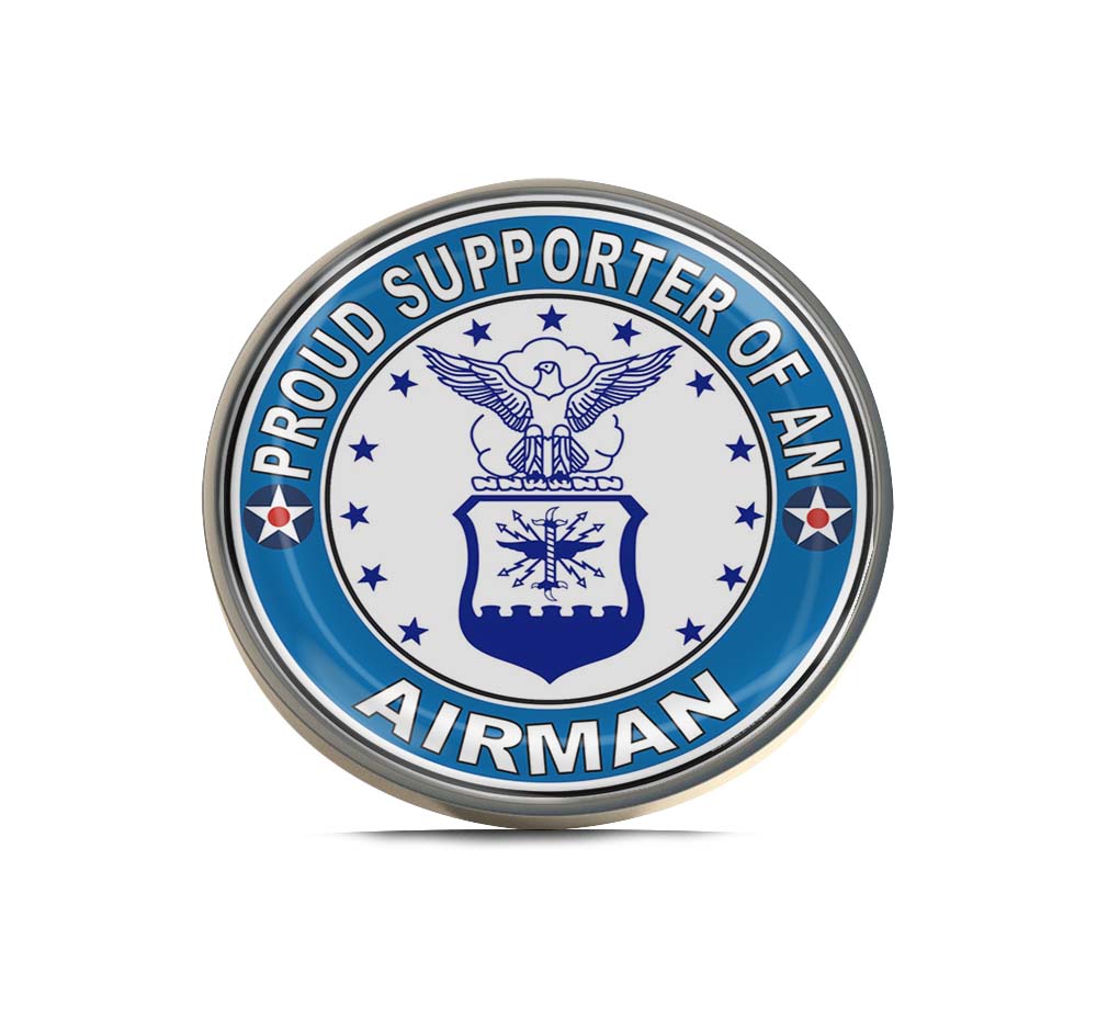 Proud Supporter of an Airman U.S. Air Force Limited Edition Lapel Pin Exclusive Metal Brooch Badge Accessories For Backpack, Clothes, Hats | Cute Gifts and Collectibles