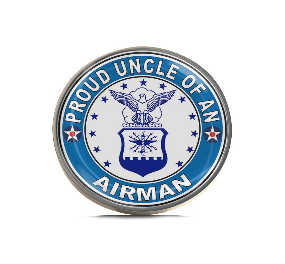Proud Uncle of an Airman U.S. Air Force Limited Edition Lapel Pin Exclusive Metal Brooch Badge Accessories For Backpack, Clothes, Hats | Cute Gifts and Collectibles