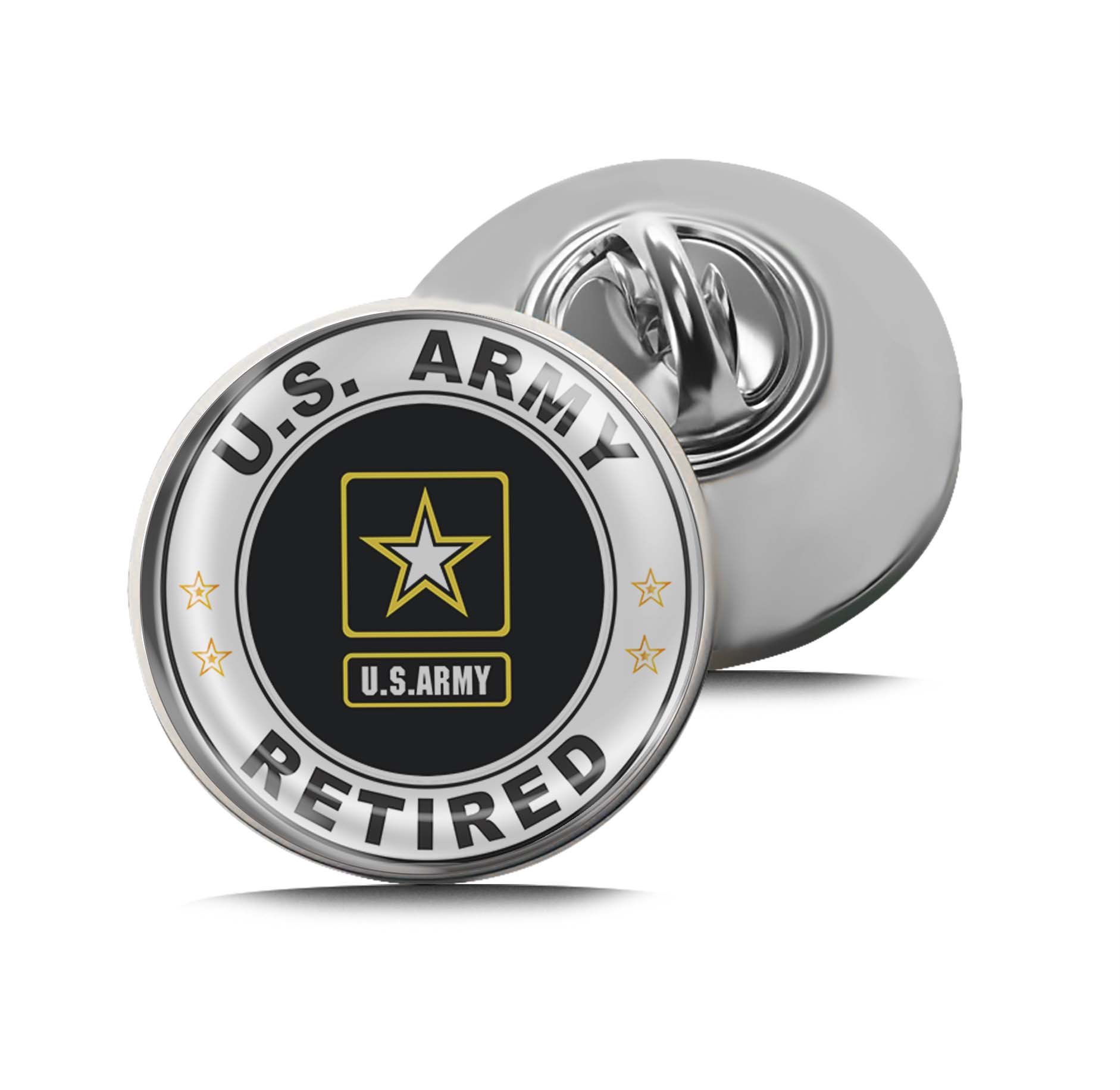 Army Retired Vinyl Limited Edition Lapel Pin Exclusive Metal Brooch Badge Accessories For Backpack, Clothes, Hats | Cute Gifts and Collectibles