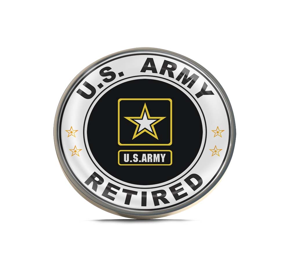 Army Retired Vinyl Limited Edition Lapel Pin Exclusive Metal Brooch Badge Accessories For Backpack, Clothes, Hats | Cute Gifts and Collectibles