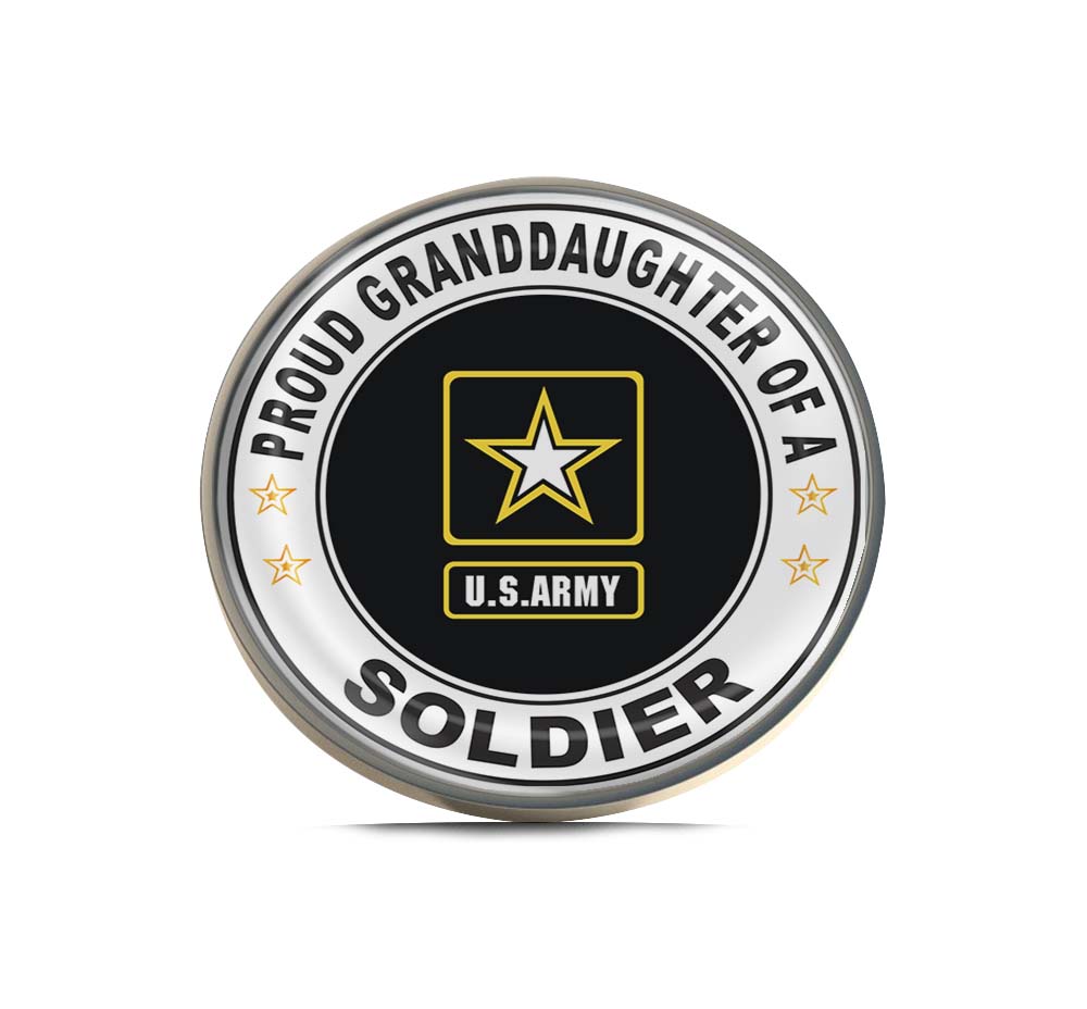 Proud Granddaughter of a Soldier U.S. Army Limited Edition Lapel Pin Exclusive Metal Brooch Badge Accessories For Backpack, Clothes, Hats | Cute Gifts and Collectibles