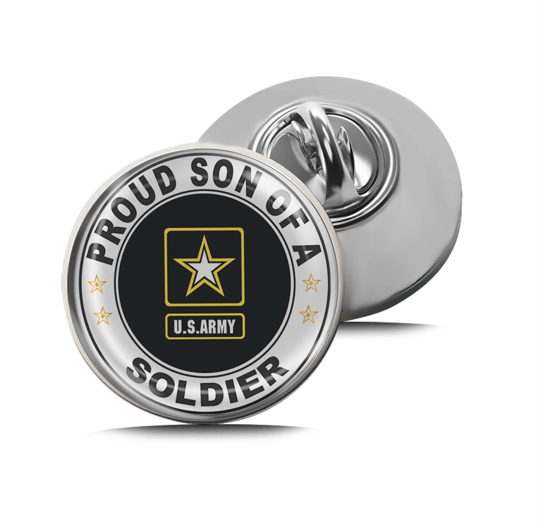 Proud Son of a Soldier U.S. Army Limited Edition Lapel Pin Exclusive Metal Brooch Badge Accessories For Backpack, Clothes, Hats | Cute Gifts and Collectibles