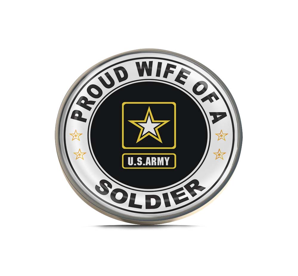 Proud Wife of a Soldier U.S. Army Limited Edition Lapel Pin Exclusive Metal Brooch Badge Accessories For Backpack, Clothes, Hats | Cute Gifts and Collectibles